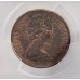 NEW ZEALAND 1967 . TWO 2 CENTS COIN . ERROR . MULE . BAHAMAS OBVERSE